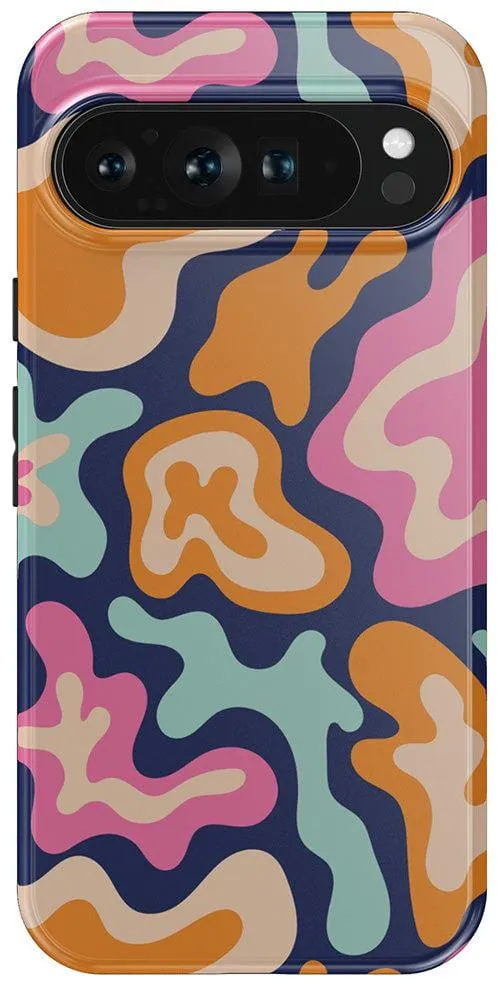 Midnight Color Splash | Abstract Retro Google Pixel Case