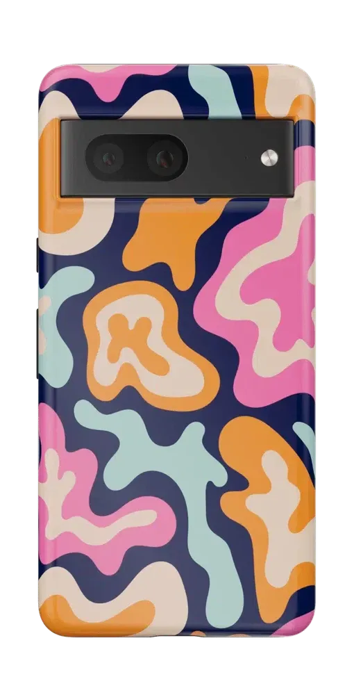 Midnight Color Splash | Abstract Retro Google Pixel Case