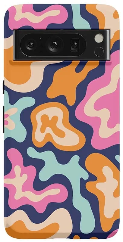 Midnight Color Splash | Abstract Retro Google Pixel Case