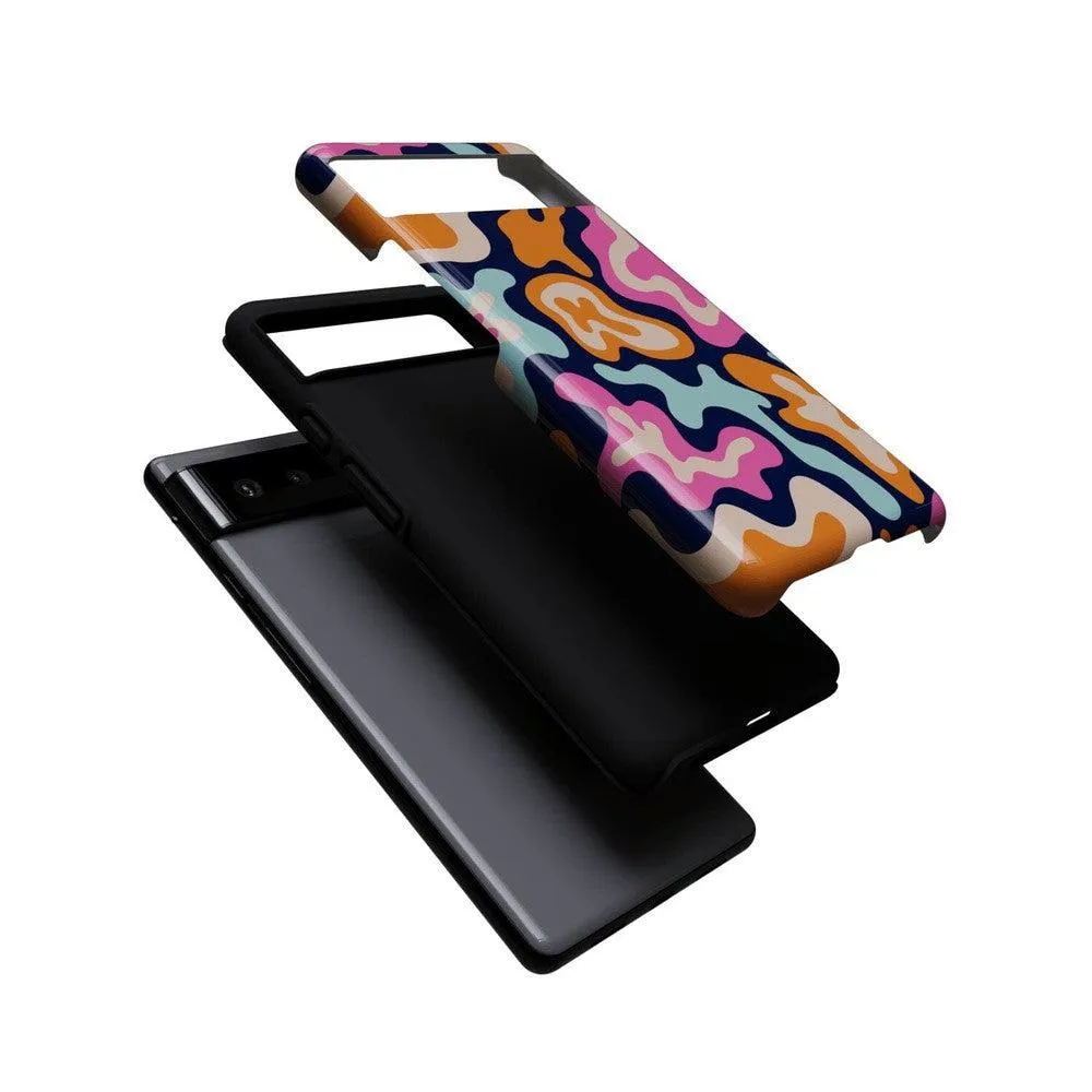 Midnight Color Splash | Abstract Retro Google Pixel Case