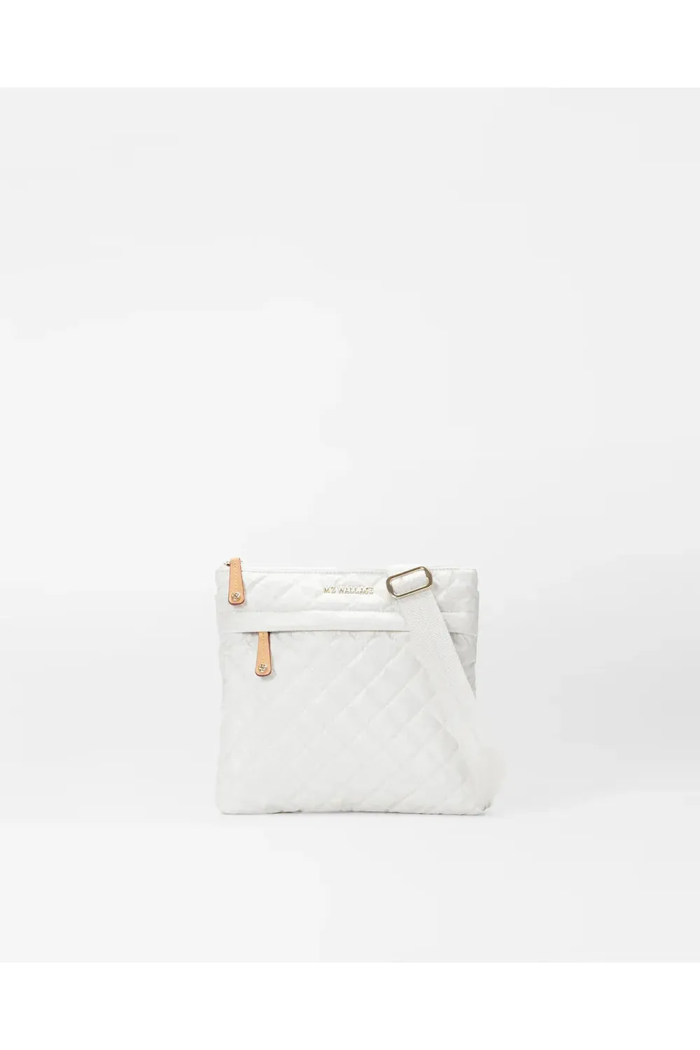 MZ Wallace Metro Flat Crossbody 1306X1602 | Pearl Metallic