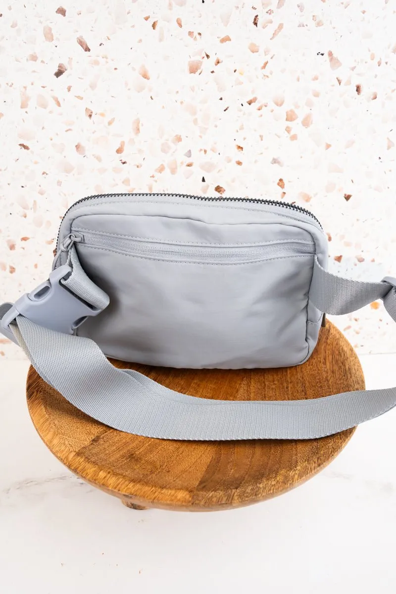 NGIL Light Gray Brooklyn Belt Bag