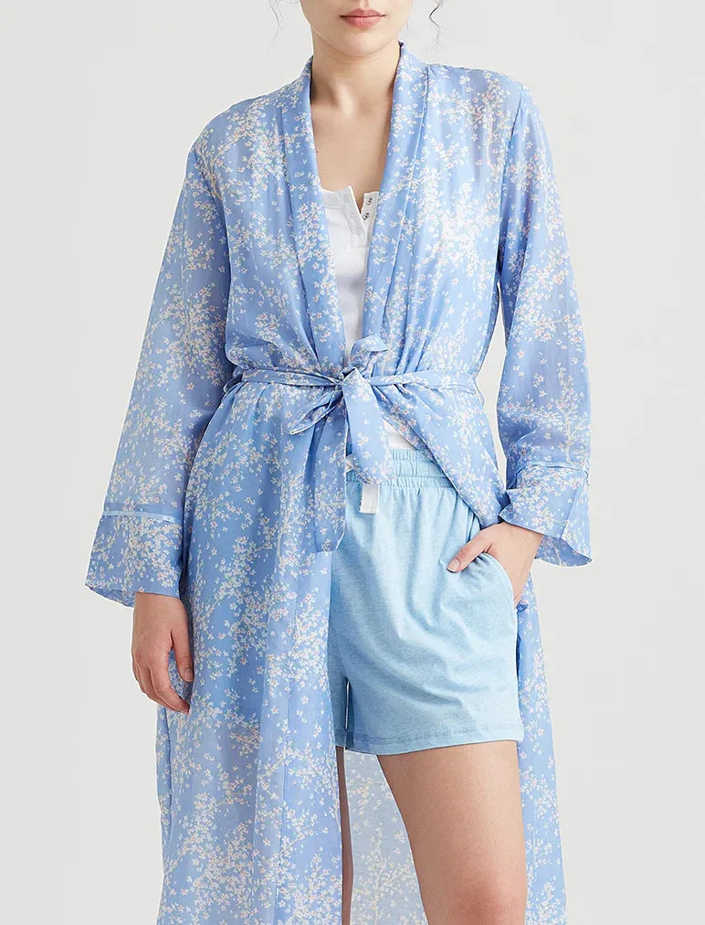 Papinelle - Cheri Blossom Maxi Robe | Powder Blue