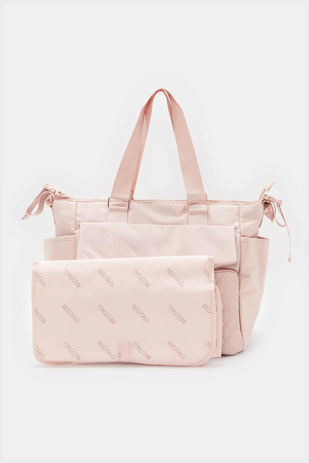 Pink Printed Diaper Bag