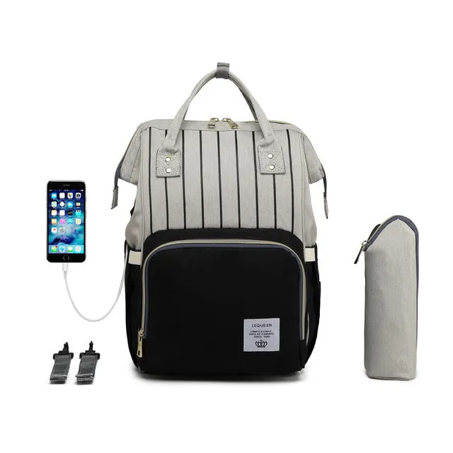 Premium Diaper Bag With USB u2