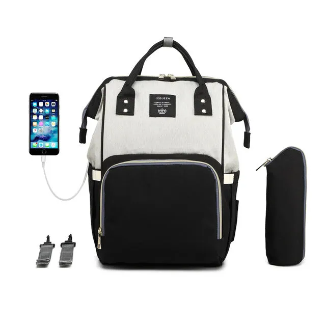 Premium Diaper Bag With USB u2