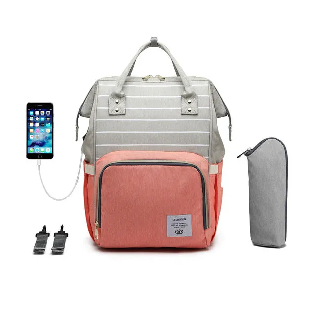 Premium Diaper Bag With USB u2