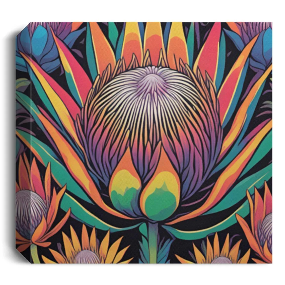 Retro Flower Collection | Canvas Art