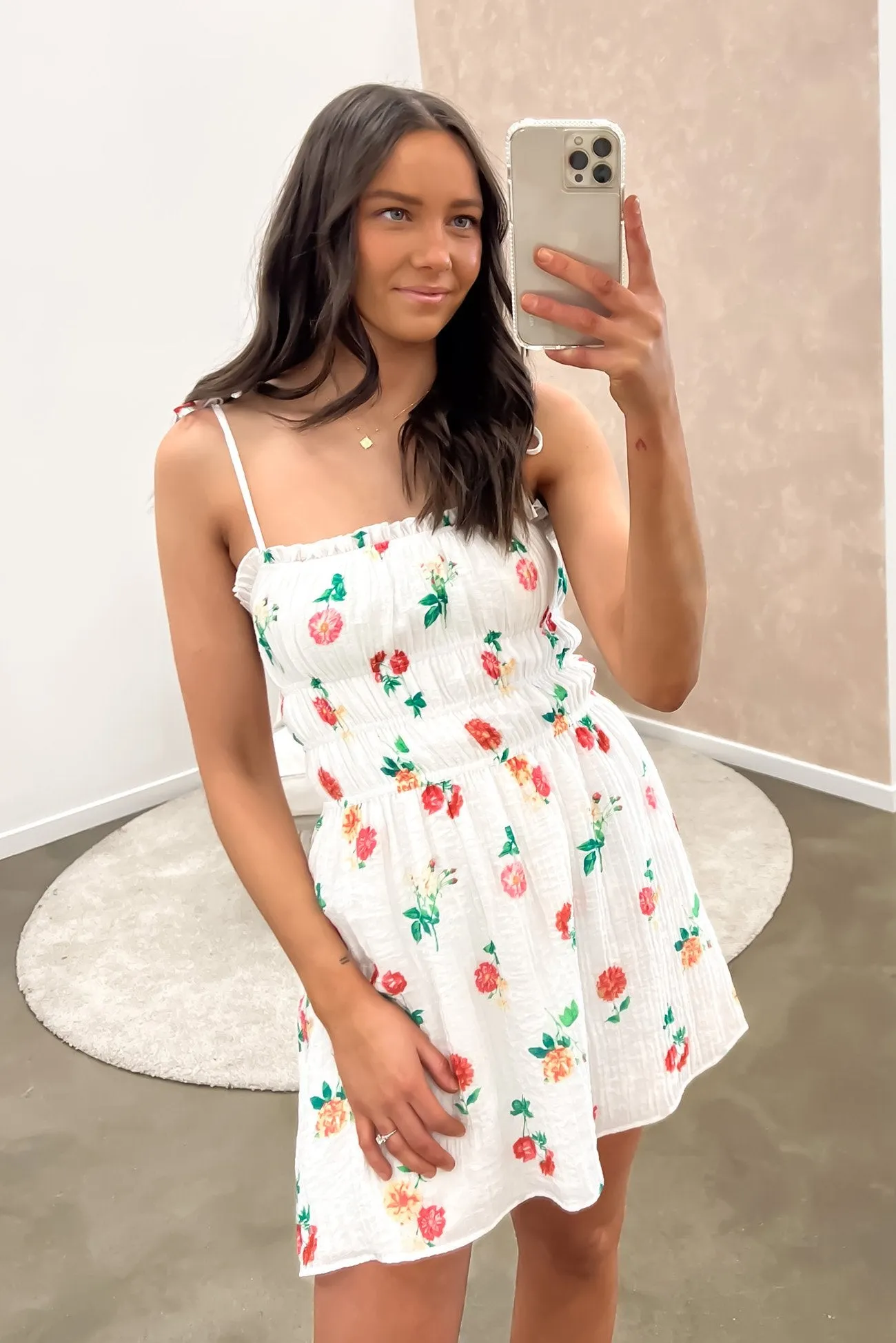 Santorini Mini Dress Print