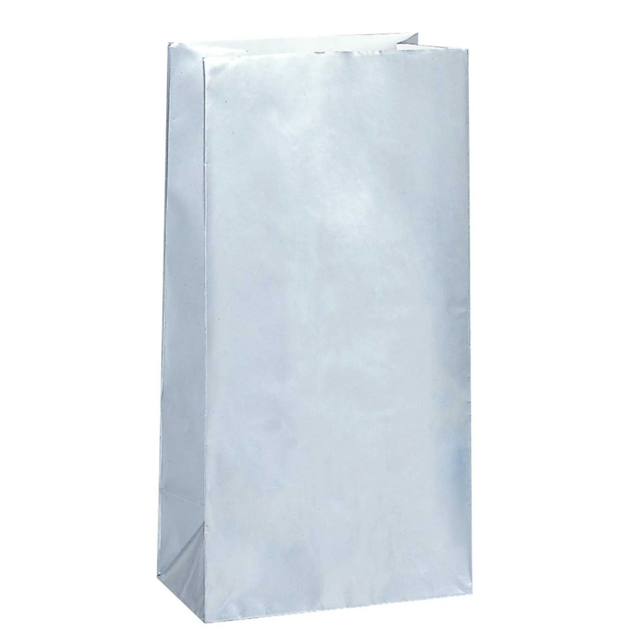 Silver Paper Sweet Bags - 10pk