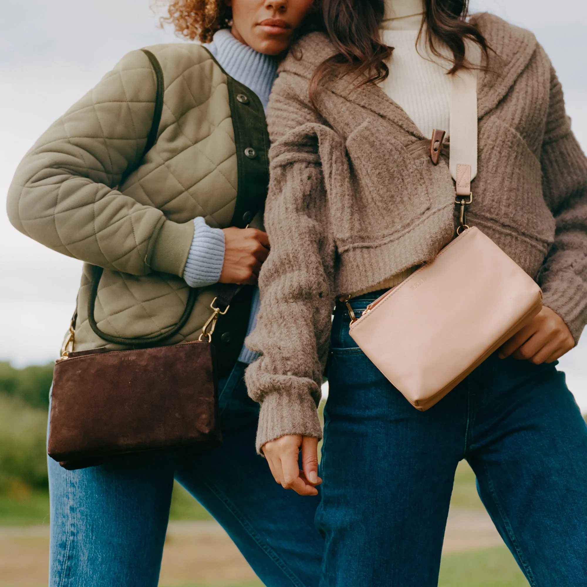 Suede Sling Bag