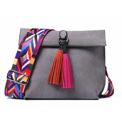 Tassel Decor Crossbody Bag