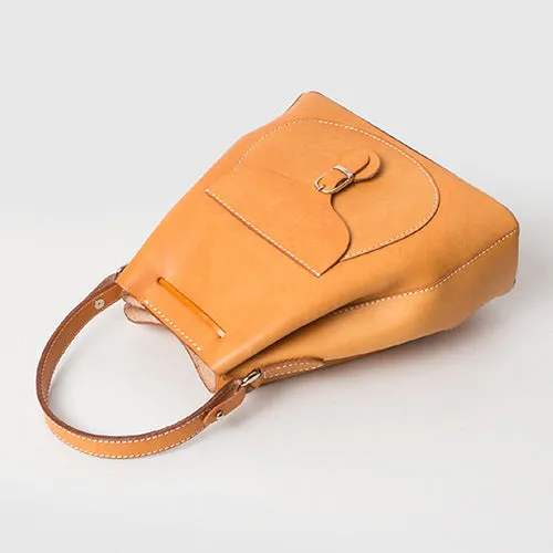 Top Grain Leather Bucket Bags Purses