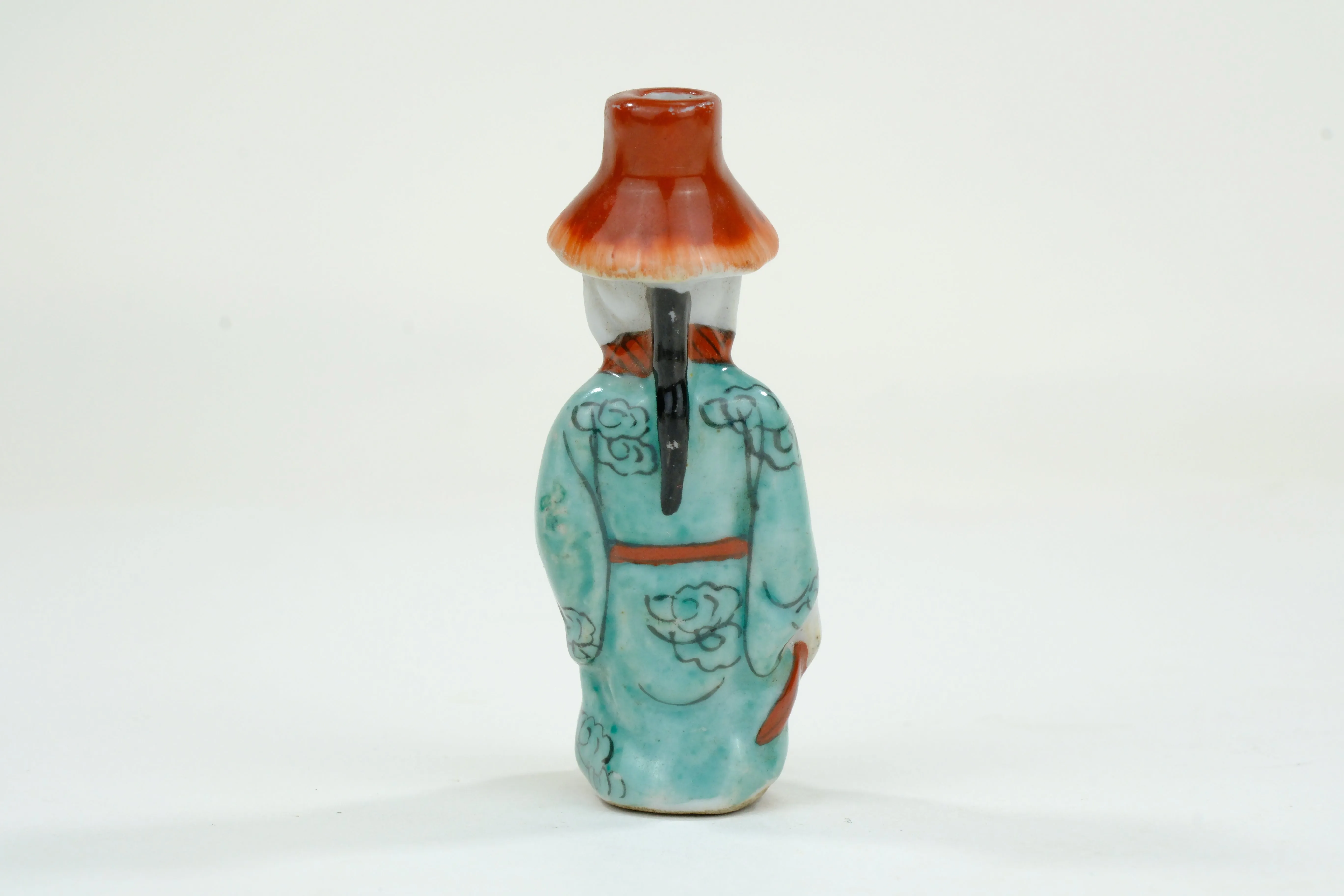 Vintage Chinese Ceramic Snuff Bottle 3"