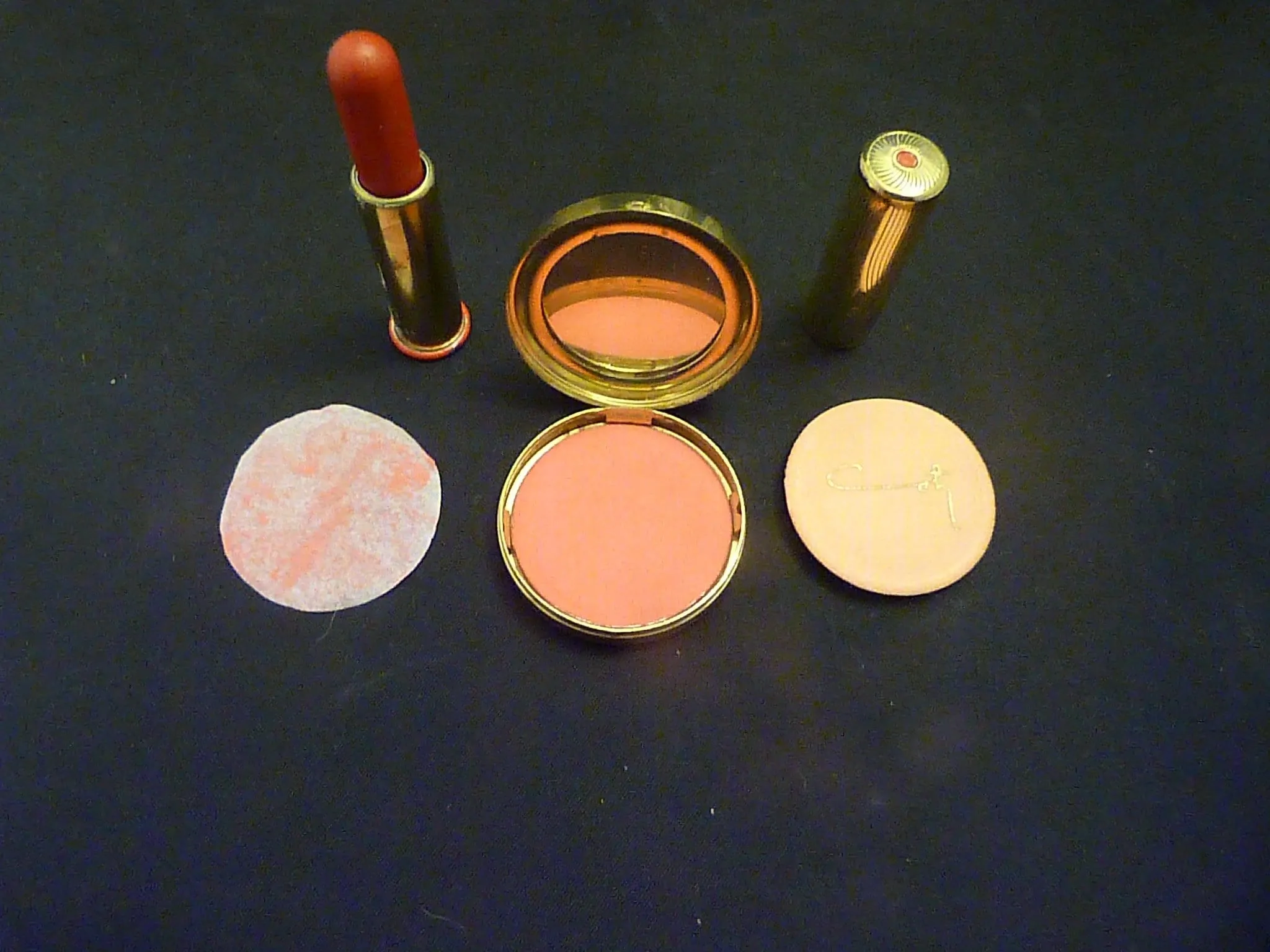 Vintage Compact And Lipstick Case Rare Vintage Coty Vanity Set