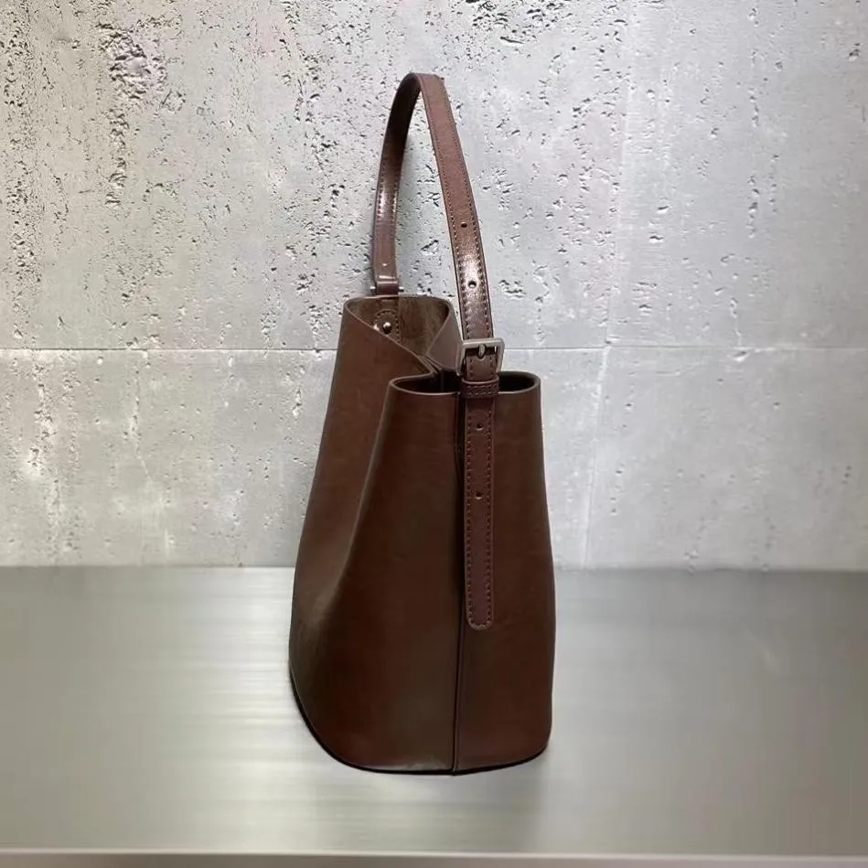 Women's Hobo Shoulder Bags Genuine Leather Hobo Bucket Bag